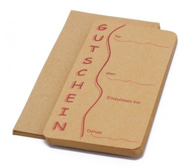Geschenkgutscheine DIN lang, natur, hoch 3-farbig